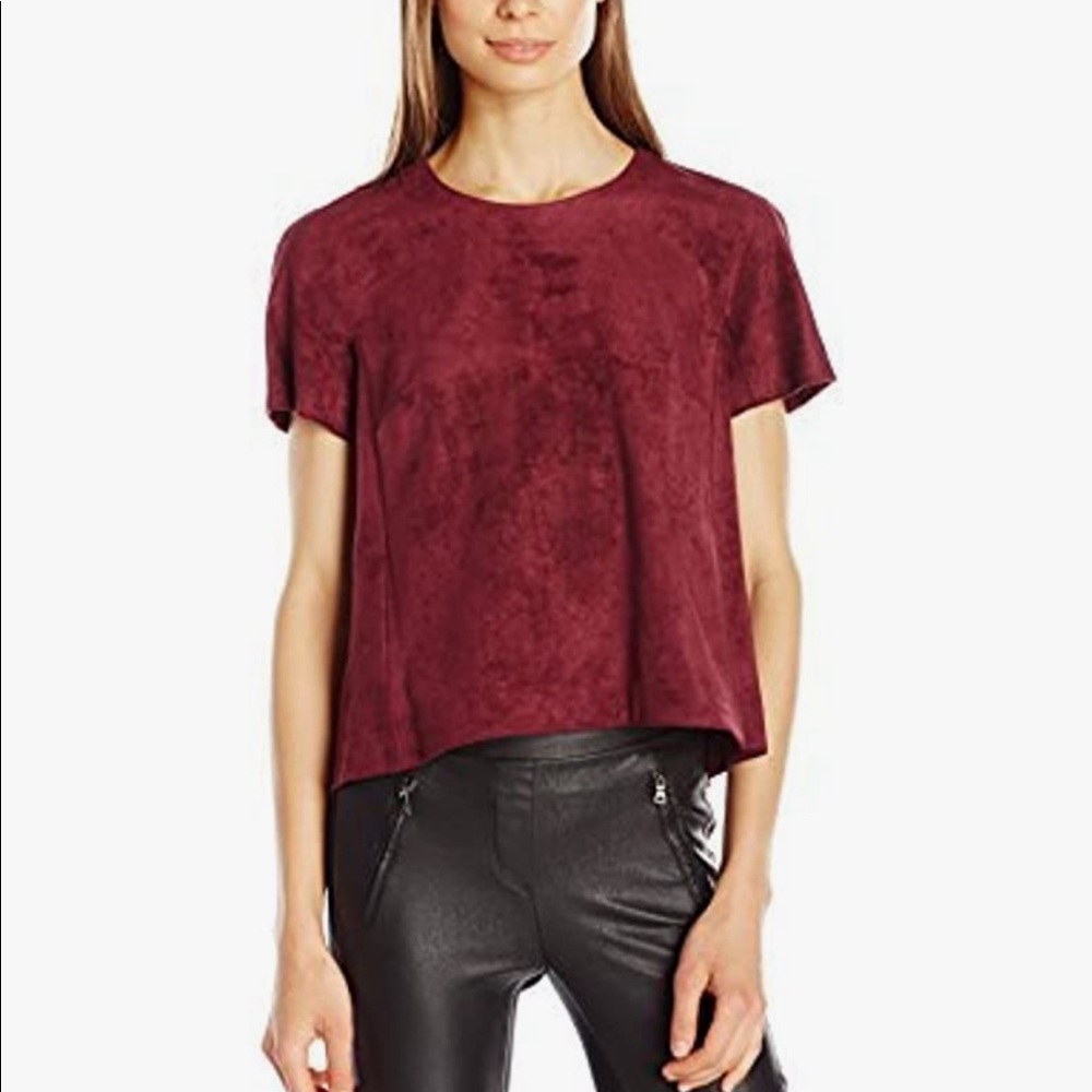 BCBG Mariko Bordeaux Top-